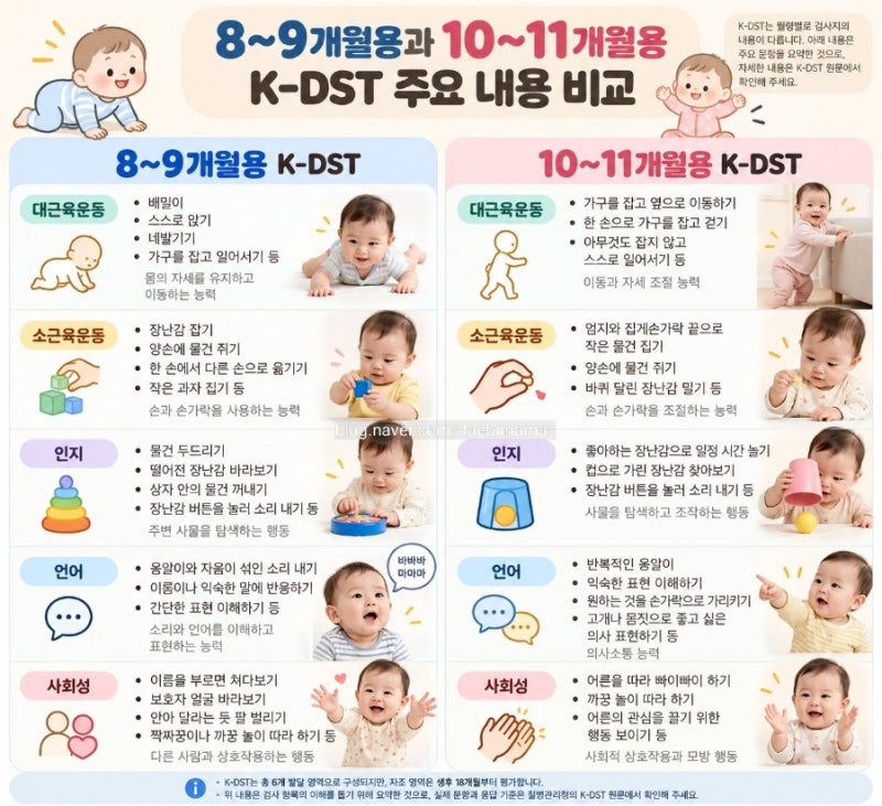 3차 영유아 건강검진 시기·항목 총정리｜9개월 아기 발달검사 K-DST와 문진표