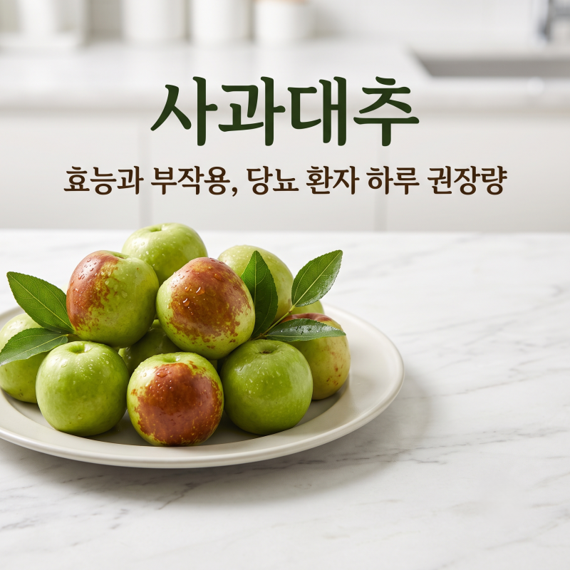 사과대추 효능 부작용 총정리, 당뇨 환자 하루 권장량