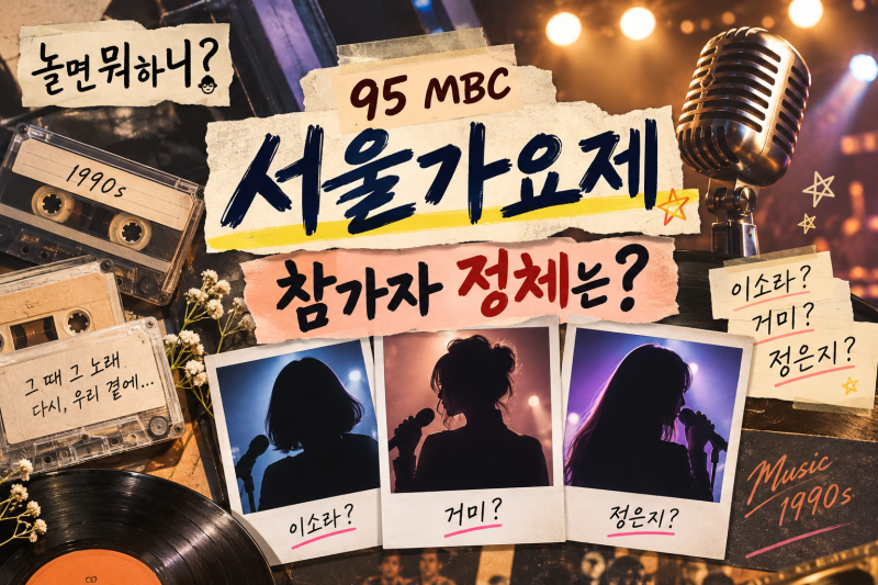 놀면 뭐하니 95 서울가요제 참가자 정체 라인업 총정리: 이소라·거미·정은지 진짜 나올까?
