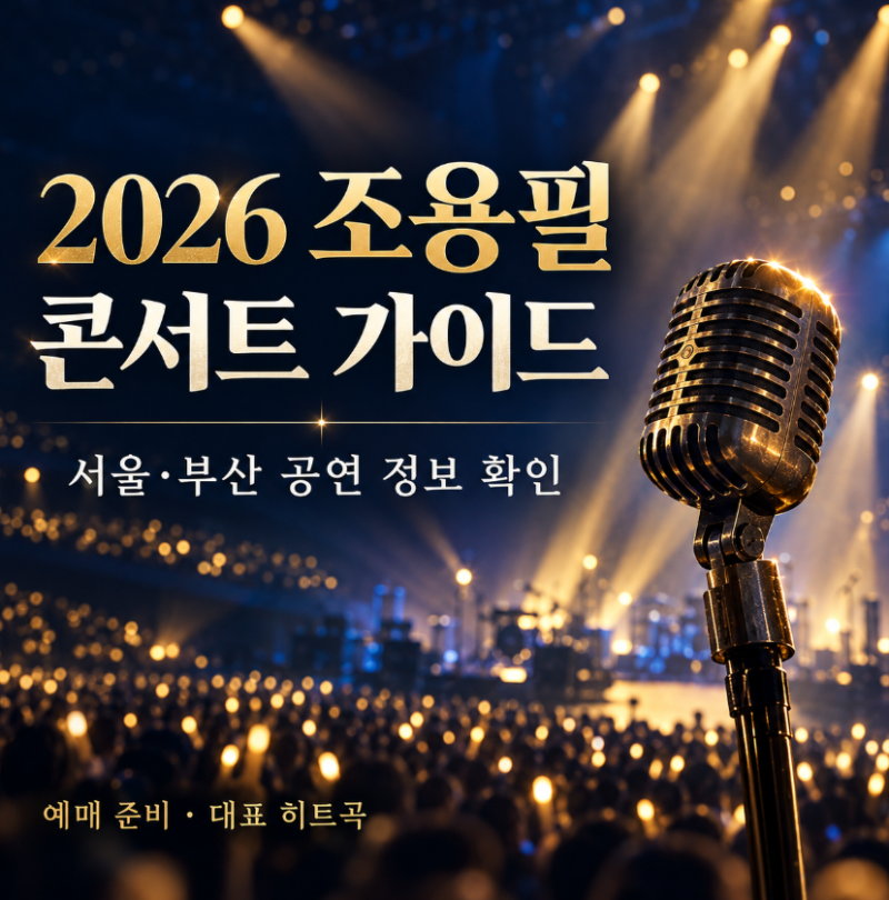 2026 조용필 콘서트 서울·부산 공연 정보 확인 가이드와 대표 히트곡