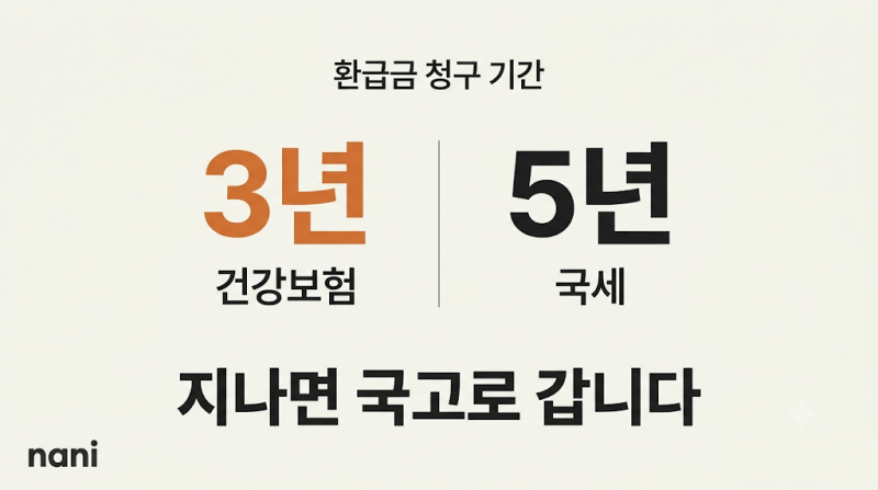 미수령 환급금 조회, 신청까지 해야 들어옵니다
