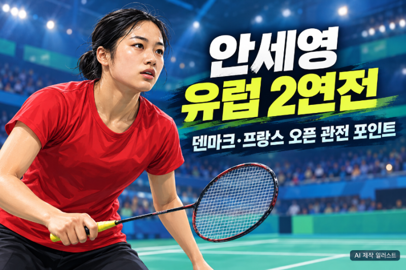 안세영 경기 일정, 덴마크·프랑스 오픈 유럽 2연전에서 볼 세 가지