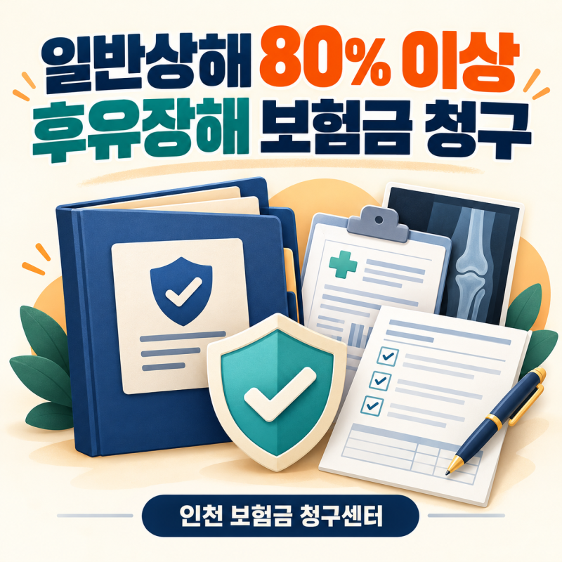 일반상해 80% 이상 후유장해 보장 보험금 청구하는 방법｜필요서류와 절차