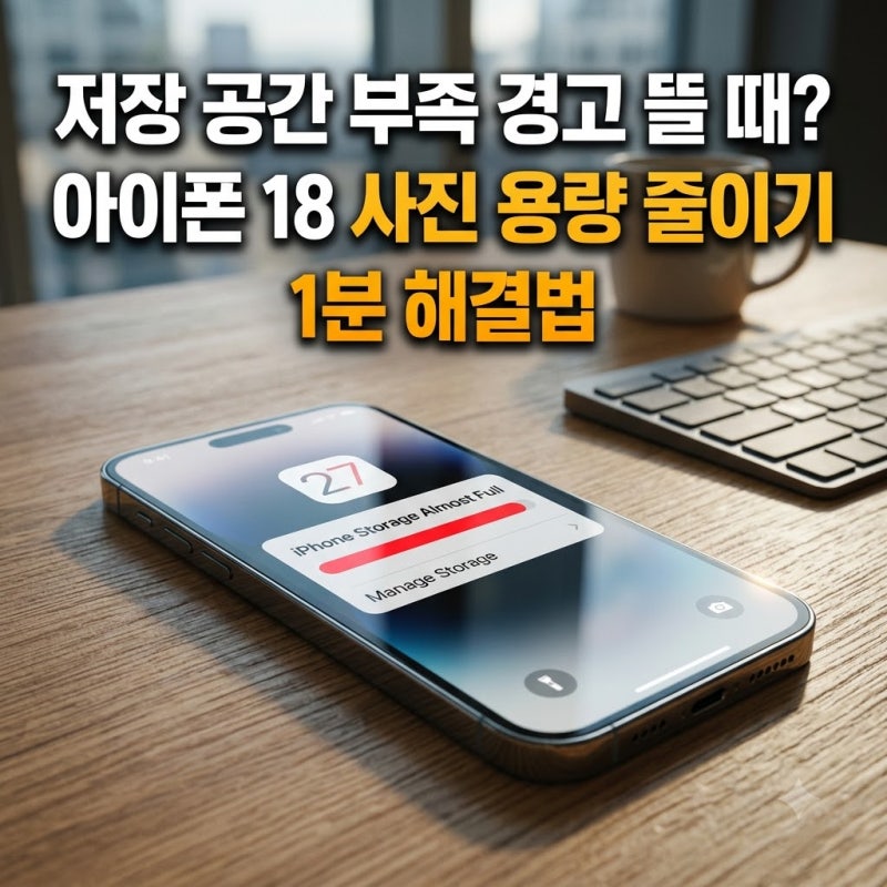 아이폰 저장 공간 부족 사진 용량 줄이기 3가지 방법 (iCloud·중복 사진 병합)