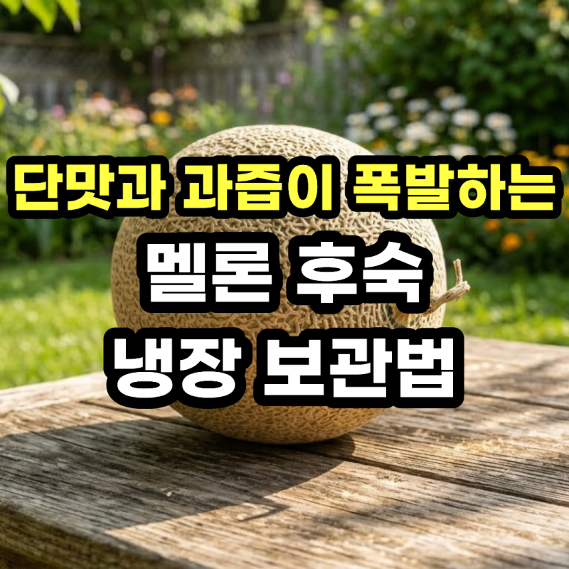 멜론 보관법 및 멜론 후숙 방법! 실온 후숙부터 자른 멜론 냉장보관 오래하는 법