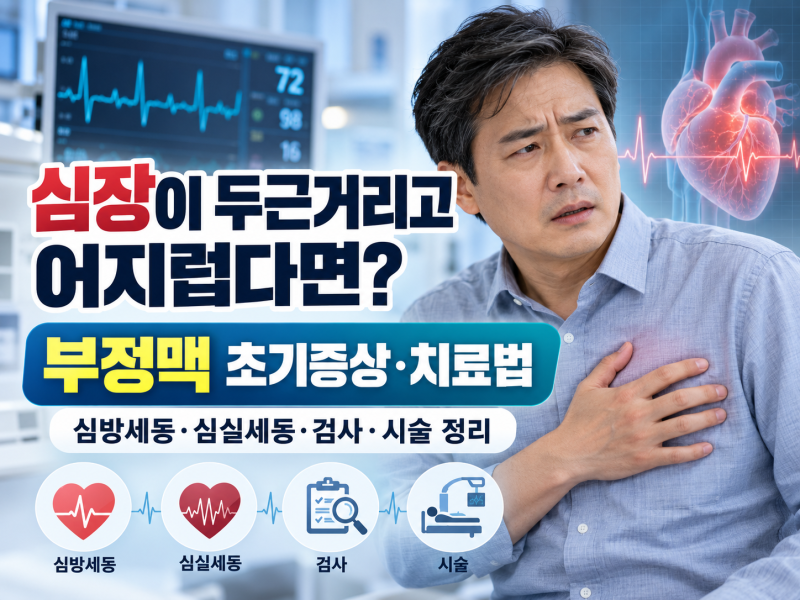 심장이 두근거리고 어지럽다면? 부정맥 초기증상부터 심장 돌연사, 최신 치료법까지