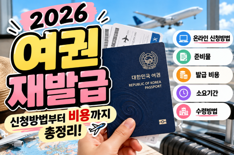 여권 재발급 방법 총정리! 온라인 신청부터 준비물, 비용까지