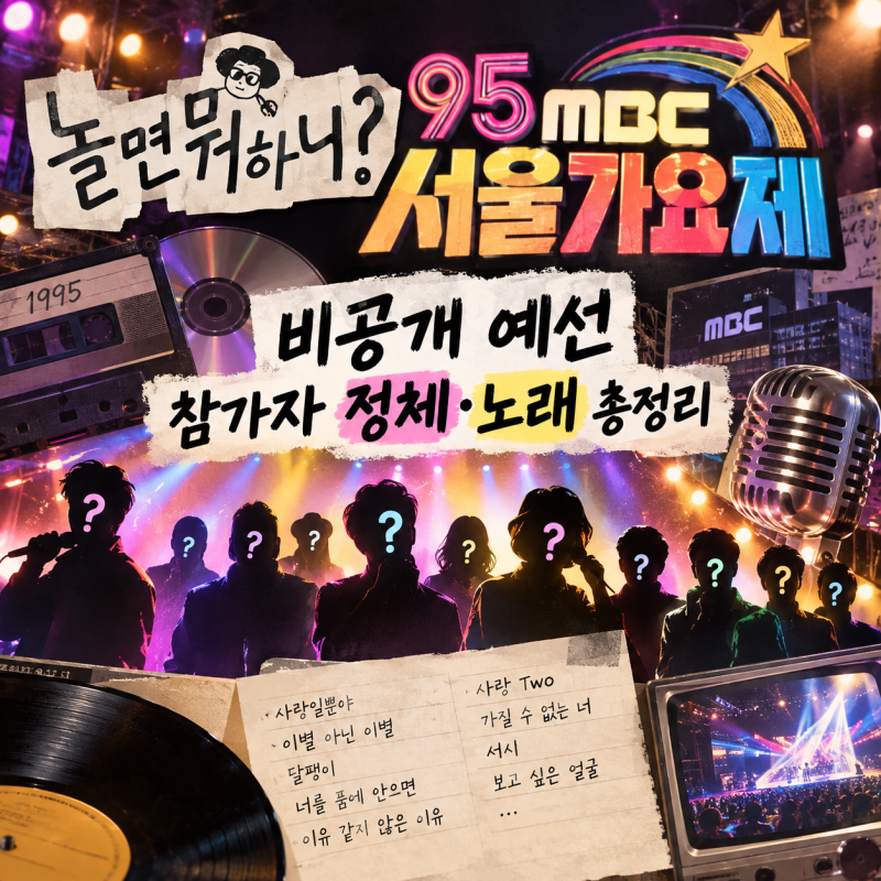 놀면 뭐하니? 95 MBC 서울가요제｜비공개 예선 참가자 정체·노래 총정리