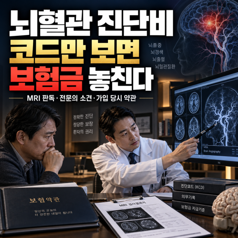 뇌혈관 진단비, 코드만 보면 놓친다