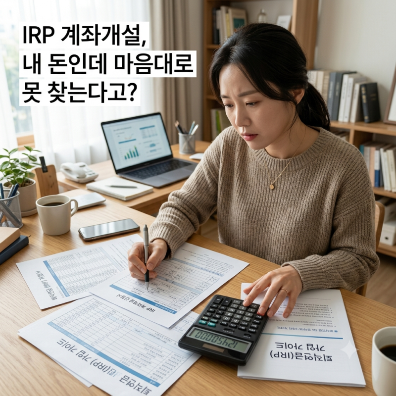 IRP 계좌개설, 내 돈인데 마음대로 못 찾는다고?