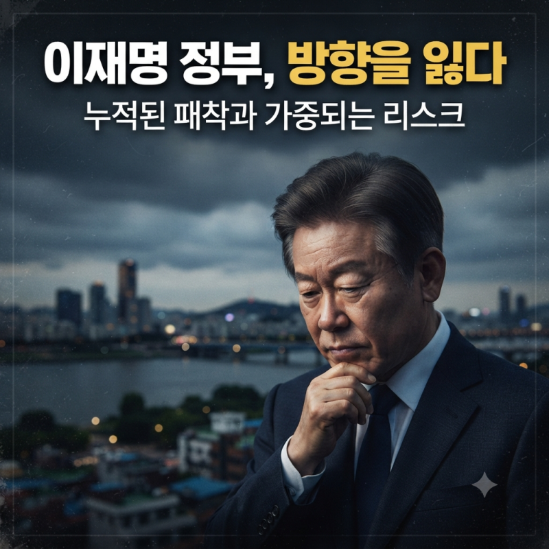 누적된 패착과 가중되는 리스크: 이재명 정부, 방향을 잃다