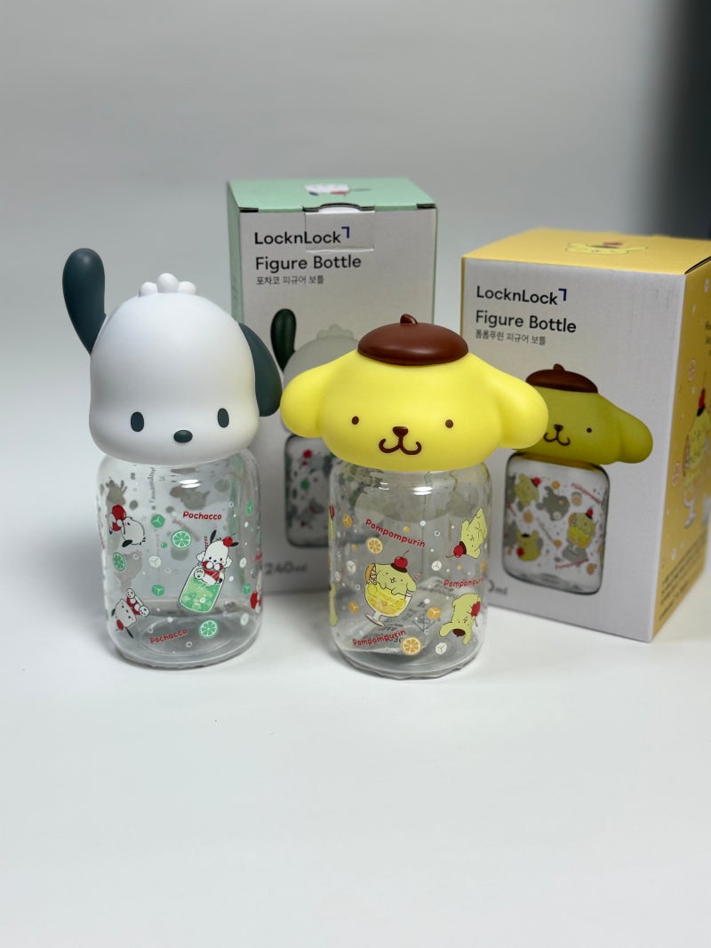 락앤락 산리오 피규어 보틀 240ml 포차코 폼폼푸린 귀여운 물병 추천