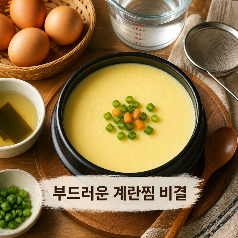 실패 없는 계란찜 황금 비율과 매끈하게 만드는 조리 팁