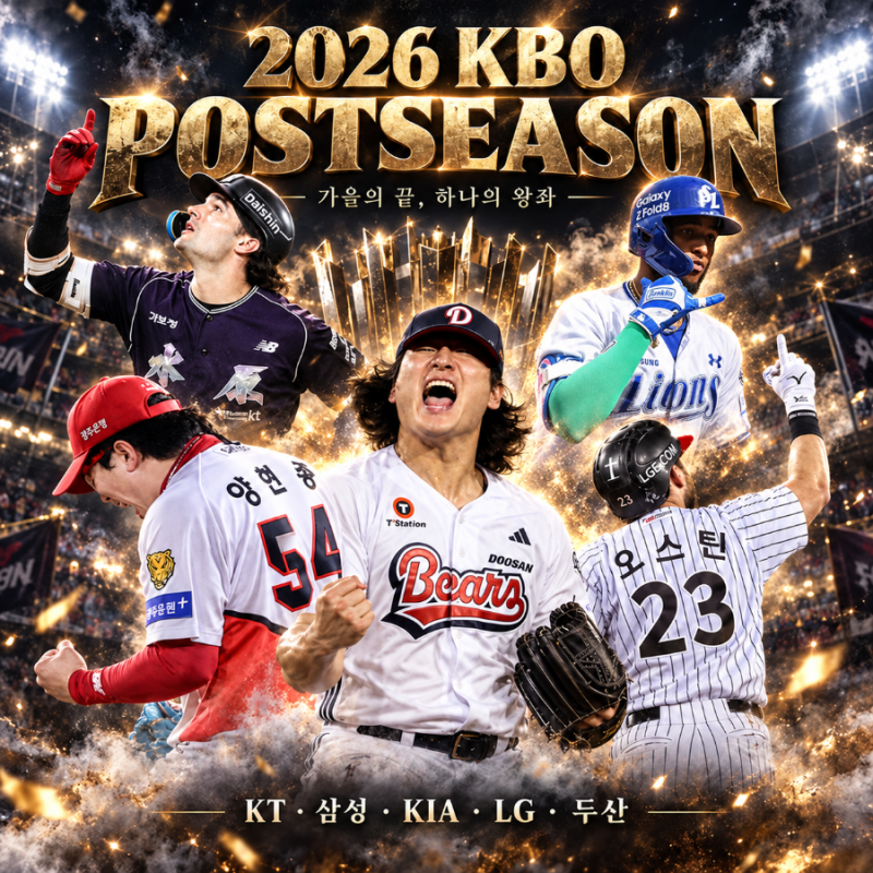 "14일부터 가을야구 진짜 승부다" KBO 포스트시즌 경기 일정 지금 확인