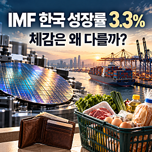 IMF 한국 성장률 3.3% 상향, 경제 좋아진다는데 체감은 왜 다를까