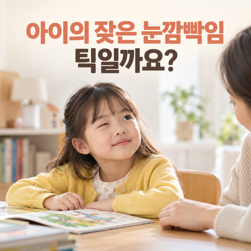 6살 아이 눈 깜빡임이 잦다면 틱장애일까요?