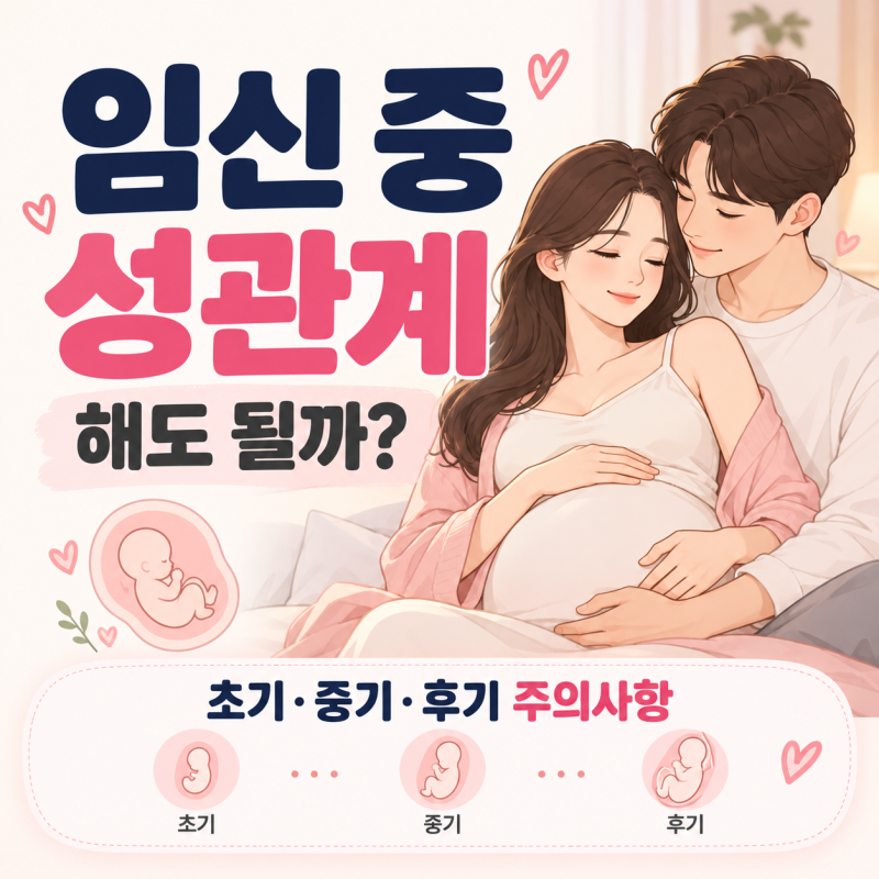 임신 중 성관계 해도 될까? 임신 초기부터 막달까지 시기별 주의사항 총정리
