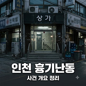 인천 구월동 흉기 난동 사건 피해 현황 및 용의자 정보