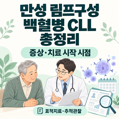만성 림프구성백혈병(CLL) 총정리｜증상·치료 시작 시점·표적치료·추적관찰