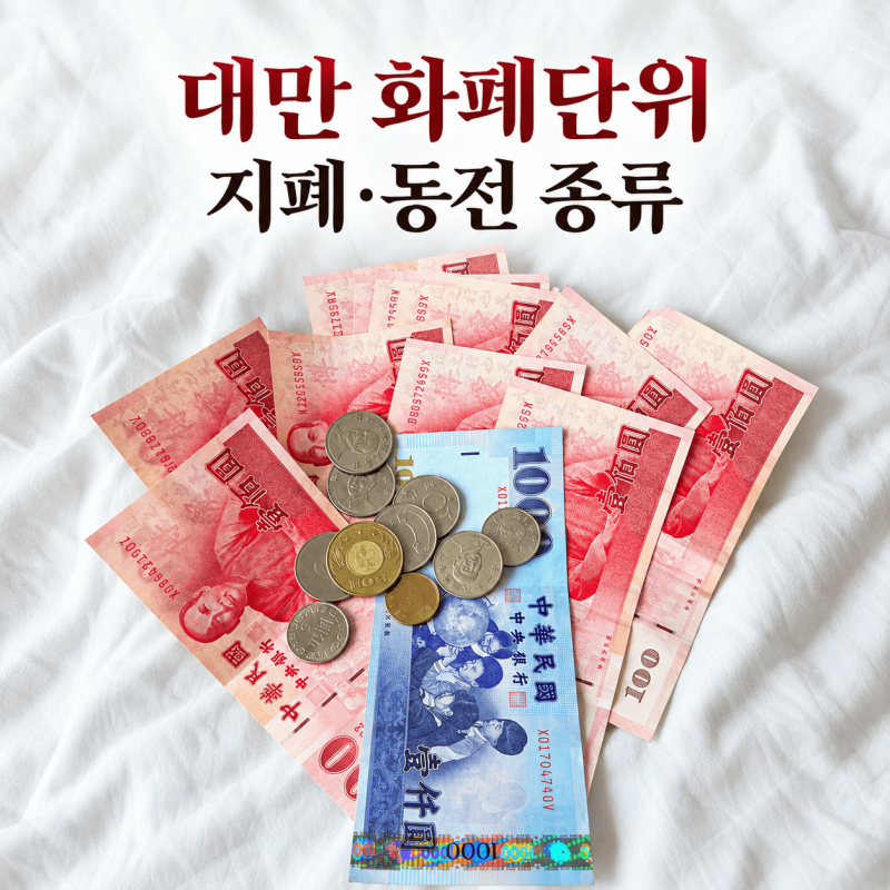 대만 화폐 단위 지폐 동전 종류와 환율 계산법｜타이중 여행