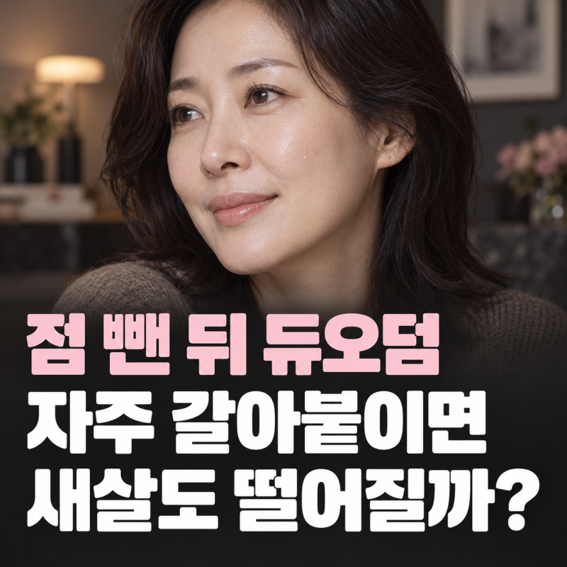 점 빼고 붙인 듀오덤, 자주 떼면 새살도 떨어질까?