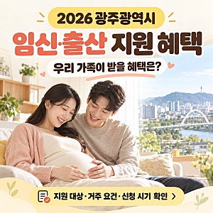 2026년 최신 광주광역시(전남광주통합특별시) 임신, 출산 지원금, 육아지원비 총정리! 다자녀 ....