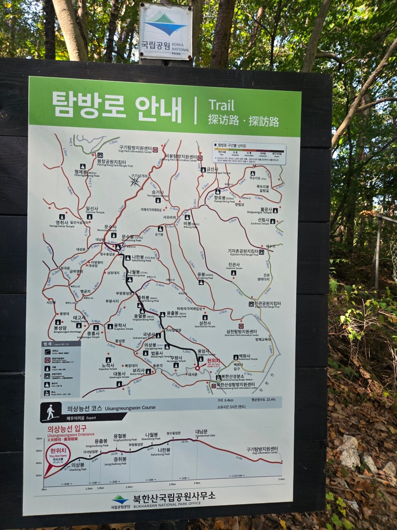 주말산행일지(10): 북한산 의상능선(2026. 10. 11.)