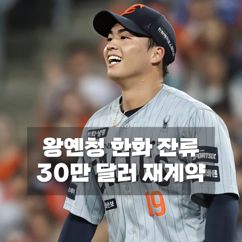 한화 왕옌청 재계약 확정, 11승 좌완에게 30만 달러 꽉 채웠다