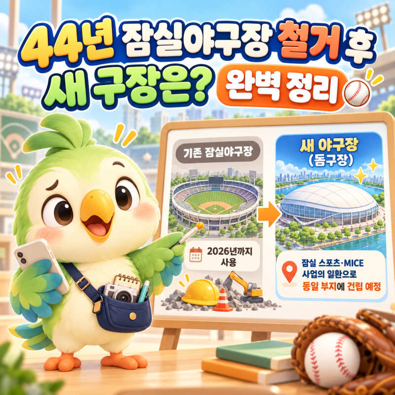 44년 잠실야구장 철거 후 새 구장은? 완벽 정리