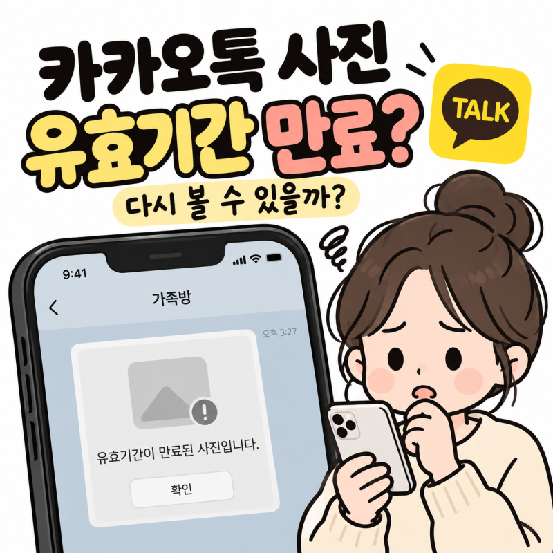 카카오톡 사진 유효기간 만료 복구 가능할까? 안 보이는 사진 다시 찾는 방법