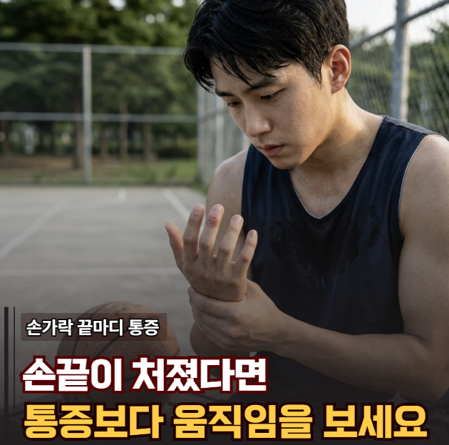 "공에 맞았는데 손끝이 축 처진다?" 손가락 끝마디 통증 그냥 삔 줄 알고 넘기면 안 되는 변화