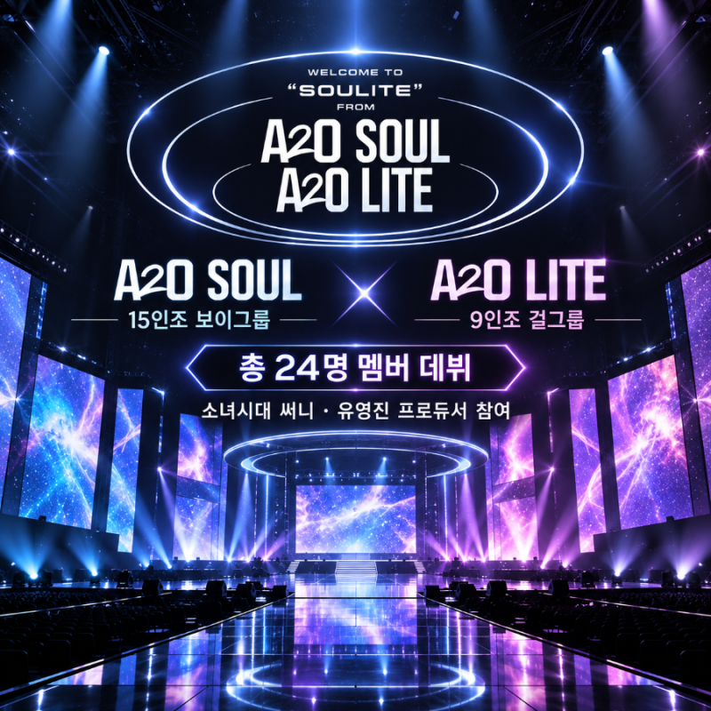 이수만 신인 아이돌 A2O SOUL·LITE 데뷔｜24명 멤버·소녀시대 써니·해외 반응 총정리