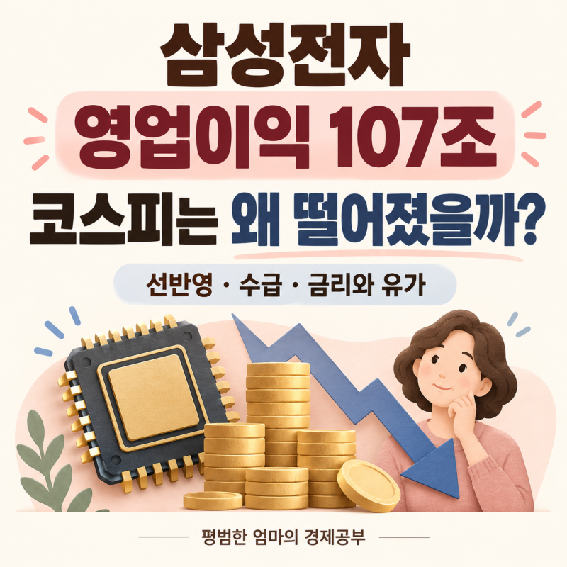 삼성전자 영업이익 107조인데, 코스피는 왜 떨어졌을까?