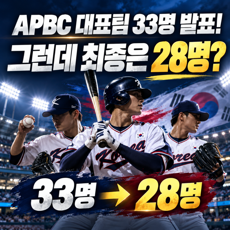 "33명 다 출전하는 줄 알았는데..." APBC 최종은 28명