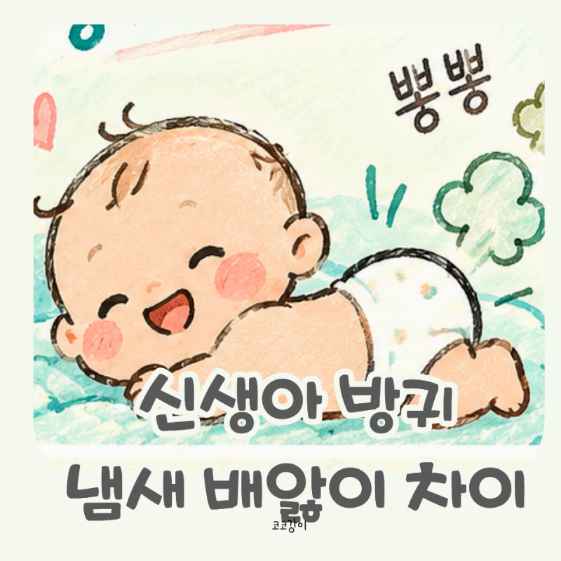 신생아 방귀 냄새 울음 배앓이 걱정된다면