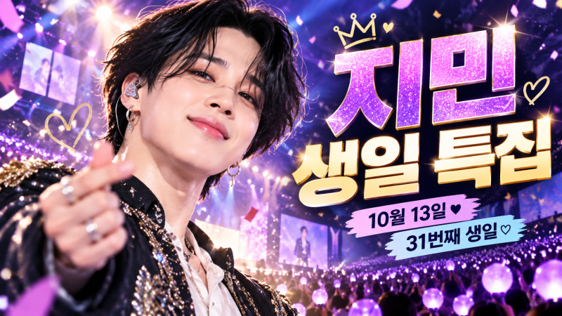 BTS 지민 생일 10월 13일! 31번째 생일 맞아 전 세계 아미 축하 물결, 지민데이·짐토버 총정리
