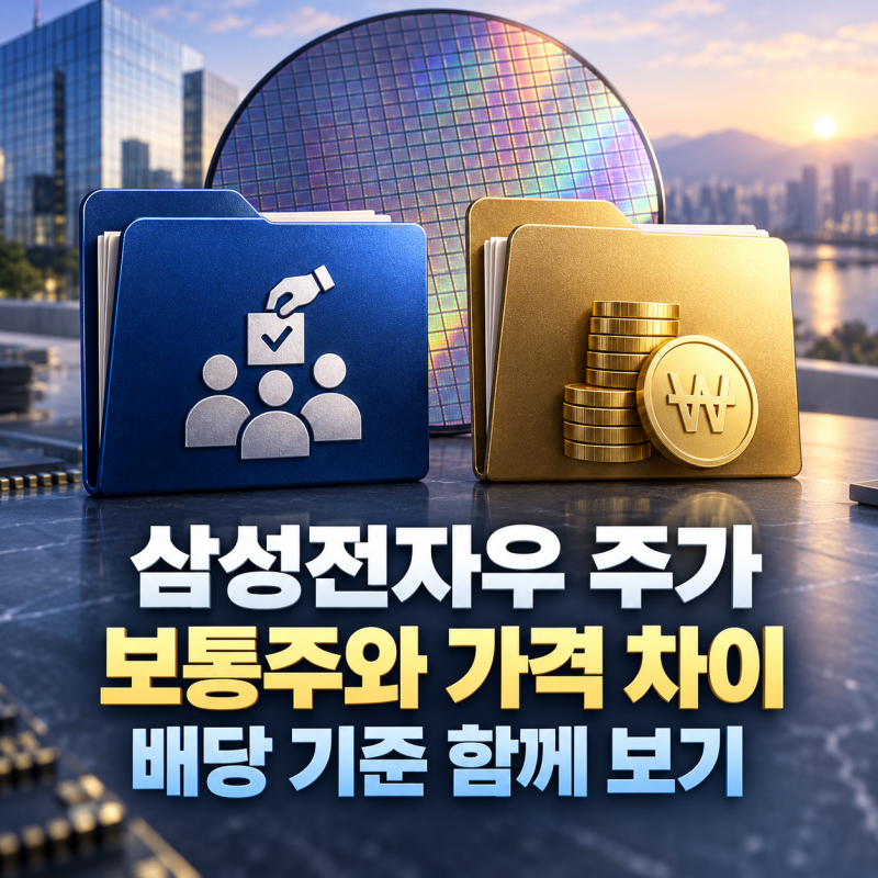 삼성전자우 주가, 보통주와 괴리율·배당수익률 비교법
