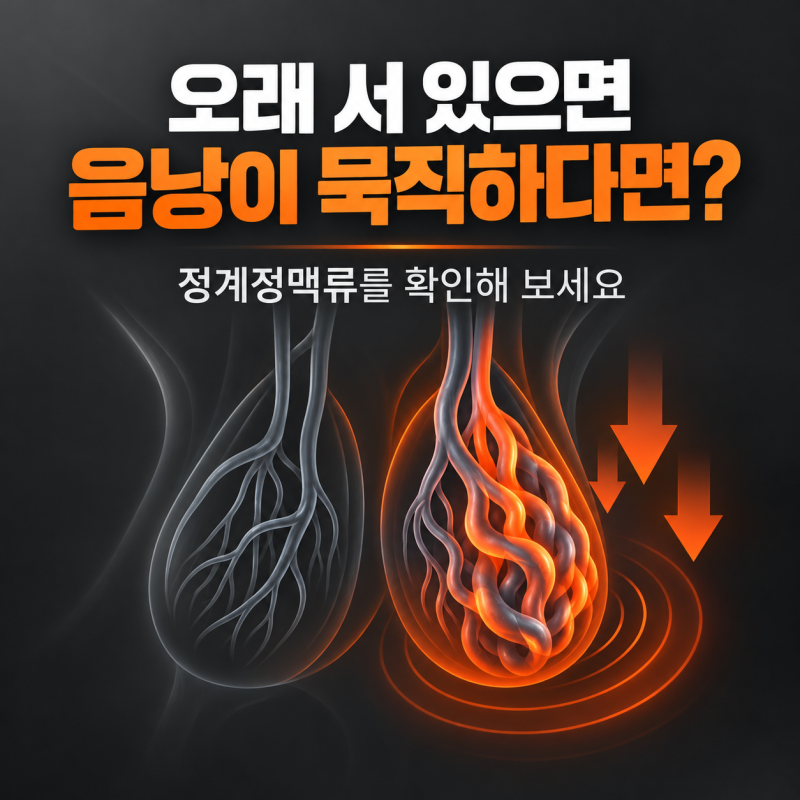 세종 비뇨기과 음낭이 묵직하다면 정계정맥류 확인