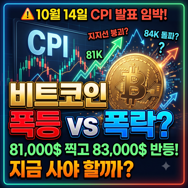 CPI 발표 임박! 예상치 대비 연준 금리 향방과 코인 시장 시나리오