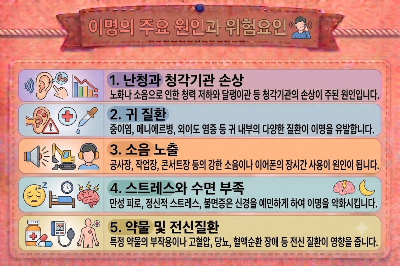 이명 증상과 치료방법 총정리! 귀에서 삐 소리가 나는 이유는?