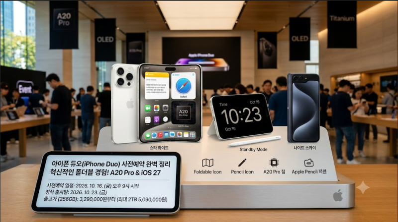 아이폰 듀오 사전예약 10월 16일 시작! 가격·출시일·구매 방법 총정리
