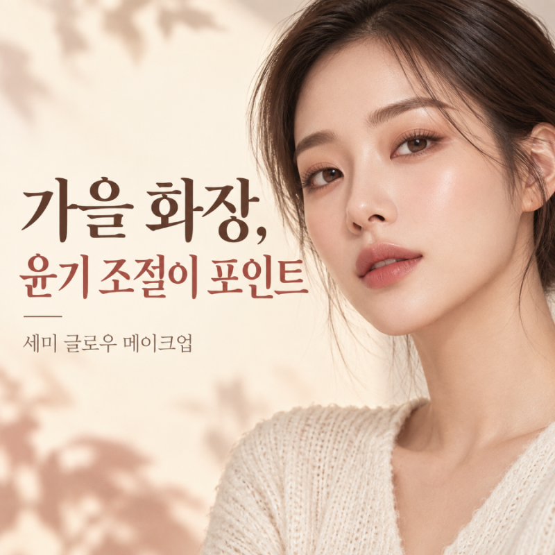 가을 화장, 광채만 더하면 아쉬워요｜헤라가 제안한 세미 글로우 메이크업