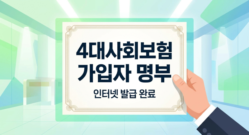 [3분 완성] 4대보험 가입자 명부 발급 방법 (전체 및 개별 선택 발급)
