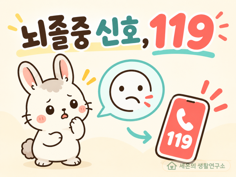 20·30대 뇌졸중 신호, 이웃손발시선 확인법