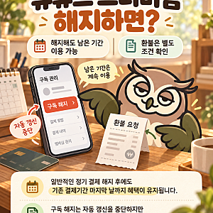 2026 유튜브 프리미엄 해지하면 바로 끝날까? 남은 기간·환불·자동결제 취소 방법