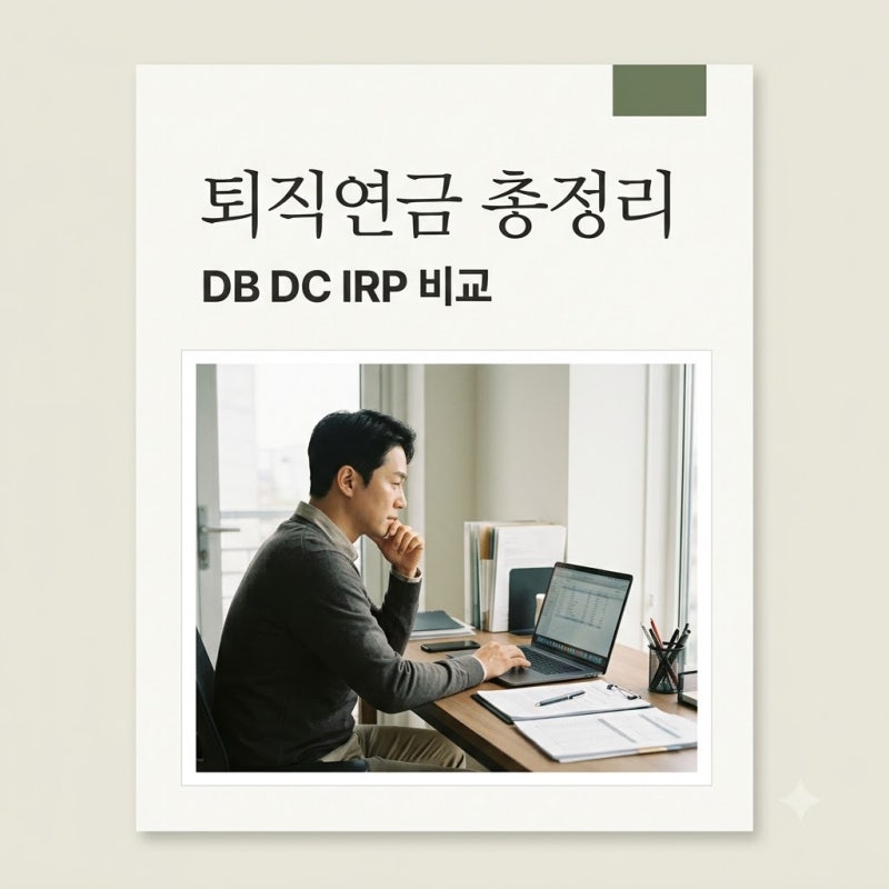 퇴직연금 DC형 DB형 IRP 차이점 및 중도인출 요건 완벽 정리