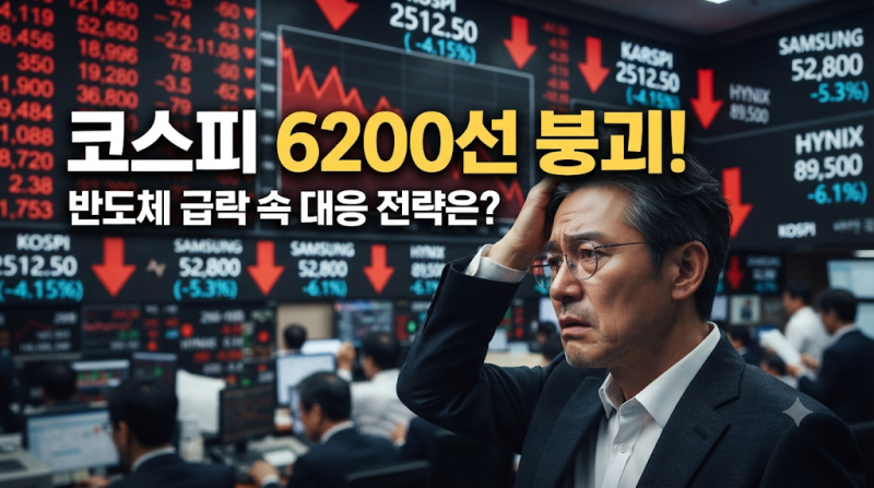 중국 반도체 공포에 무너진 코스피 6000선? 현재 증시 상황 완벽 분석