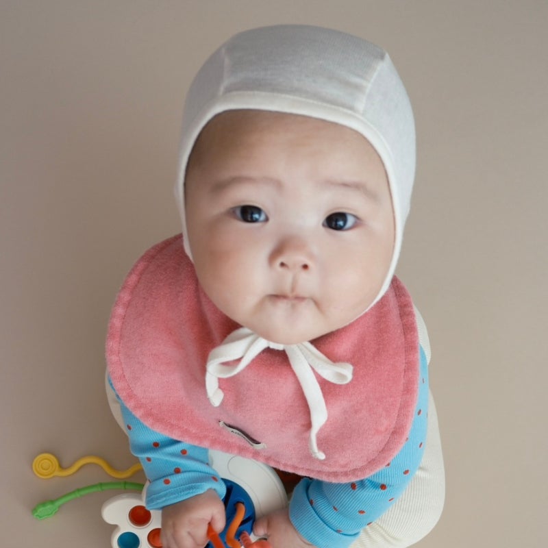 흡수력 좋은 아리코베베 도톰한 순면 테리 턱받이