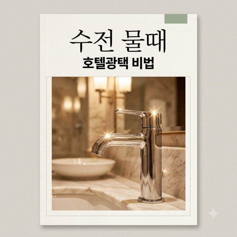 락스 냄새 참았는데?.. 린스와 치약의 마법, 호텔 욕실 수전 세척법