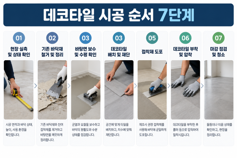 부산 데코타일 시공, 가격부터 종류·업체 선정까지 꼭 알아야 할 7가지